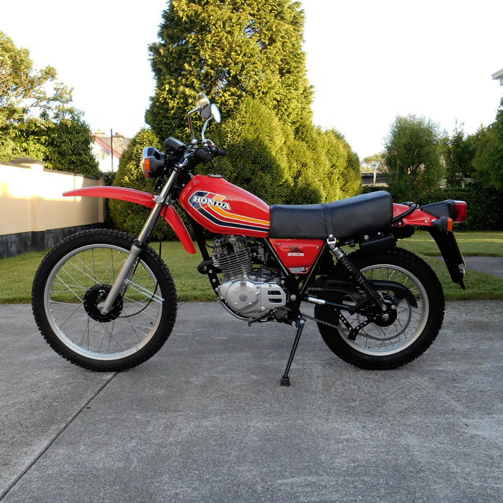 Sticker Decal Xl250s XL 250s 1979 Red Yellow side cover tank (Free shipping) vintage_bike_store