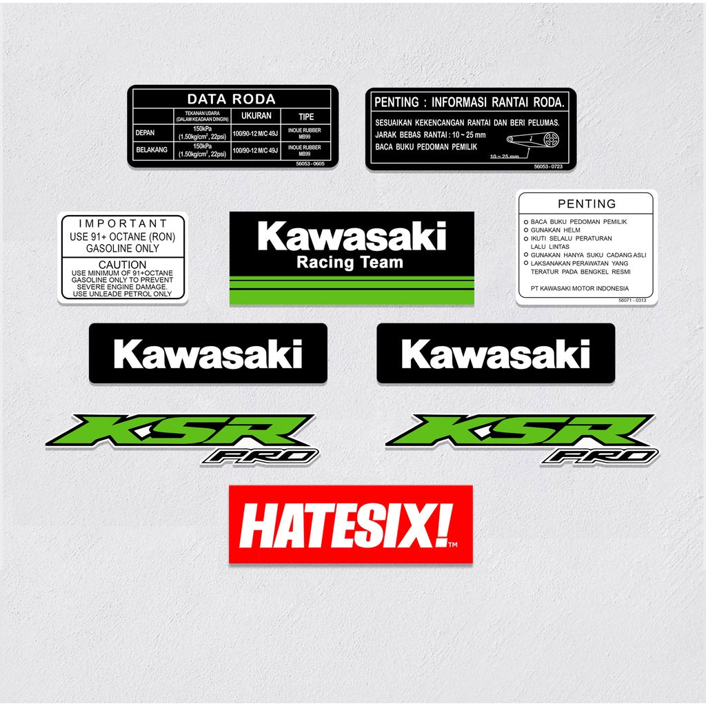 Sticker Decal KSR side cover tank (Free shipping) vintage_bike_store