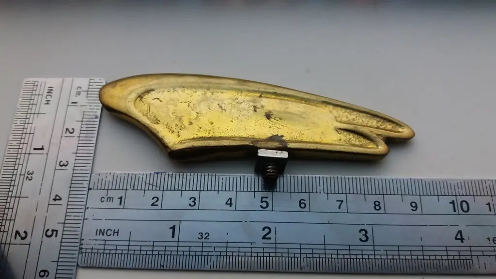 Classic Wing Apollo brass emblem for vintage bicycle and motorcycle