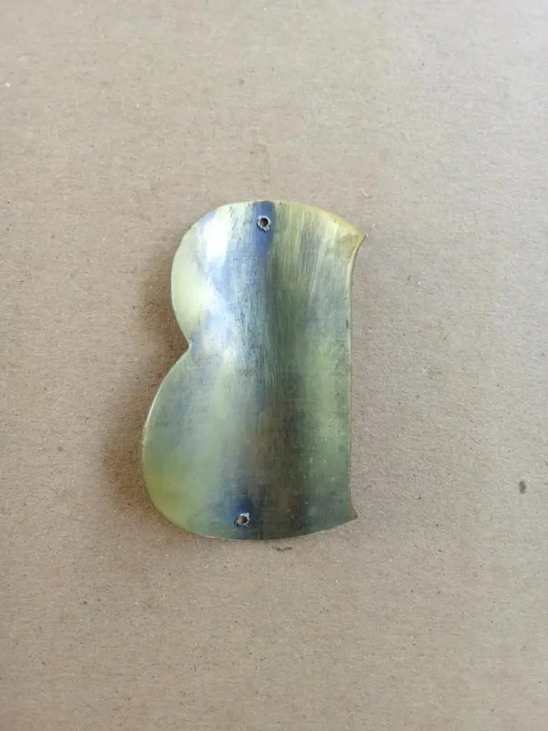Etched and polished brass bicycle emblem