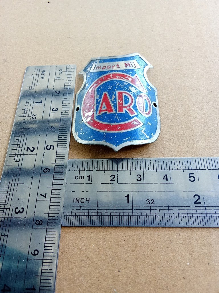CARO IMPORT MIJ Emblem Head Badge For Caro Vintage Bicycle NOS vintage_bike_store