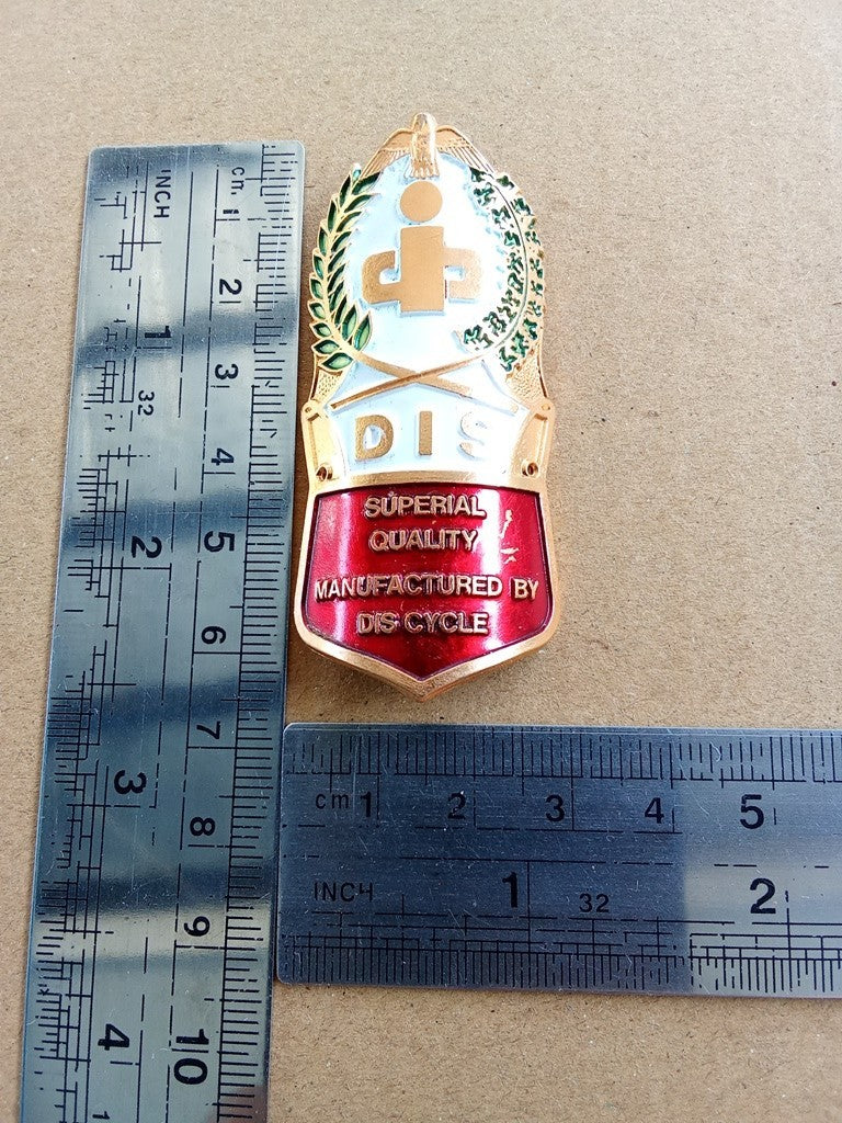 DIS CYCLE Head Badge Emblem For DIZ Vintage Bicycle NOS (Free shipping) vintage_bike_store