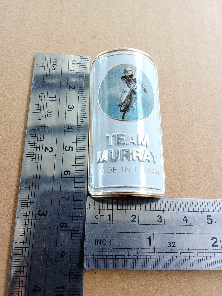 TEAM MURRAY Emblem Head Badge For Racing Vintage Bicycle NOS vintage_bike_store