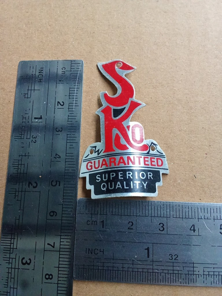 SIM KING RIGHT Emblem Head Badge For Sim King Vintage Bicycle NOS vintage_bike_store