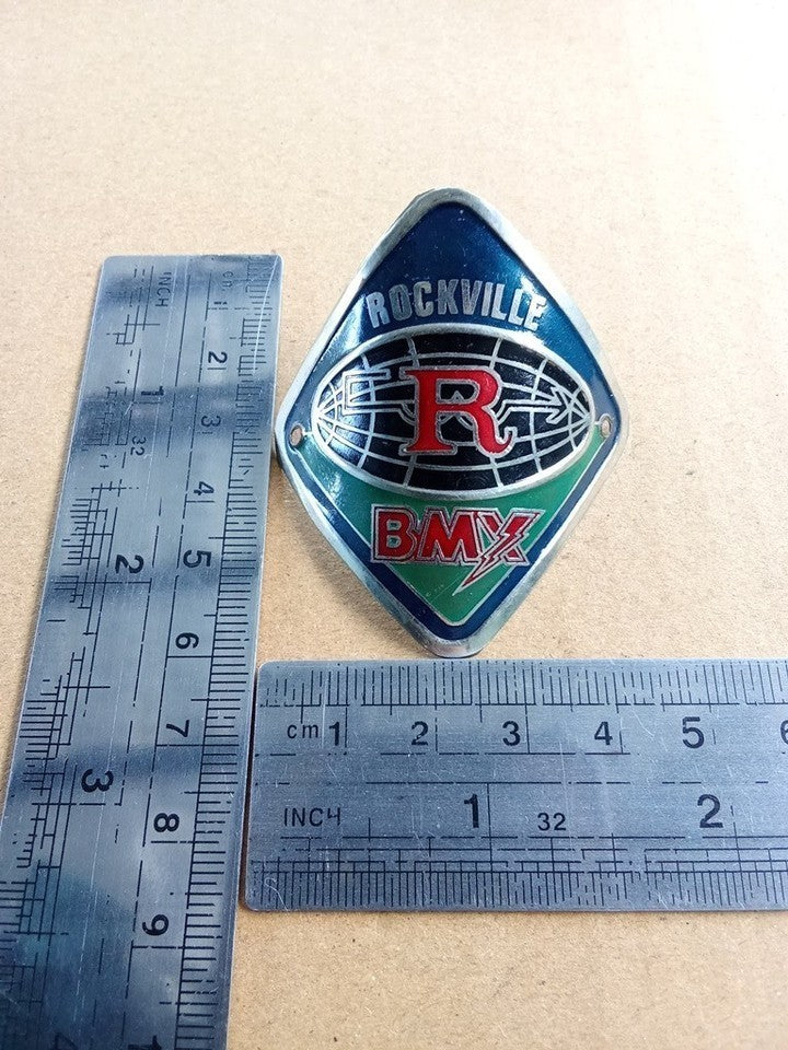 BMX Rockville Head Badge Emblem For BMX Bicycle NOS vintage_bike_store