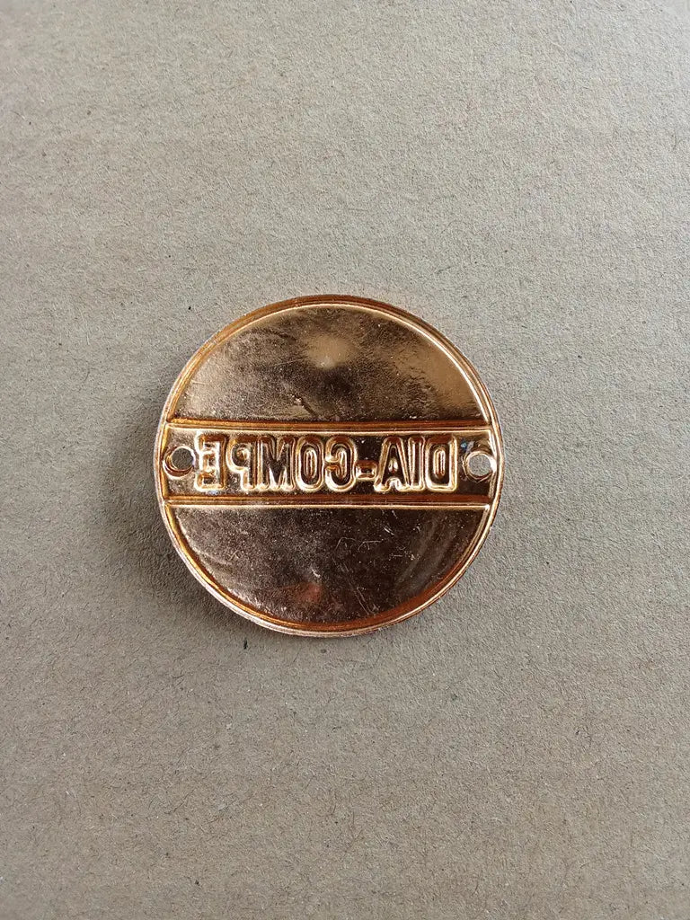 Authentic DIA COMPE vintage bicycle emblem for classic bike restoration