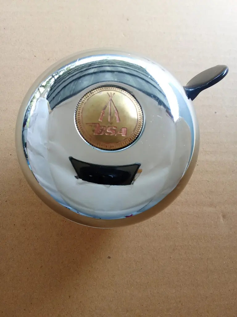 BSA logo vintage bicycle bell NOS ding dong bell made in Taiwan 78mm bicycle accessory