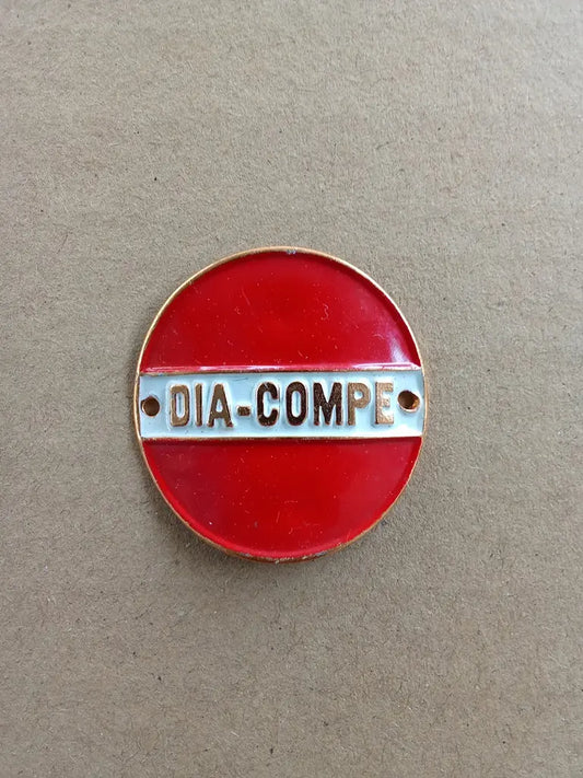 DIA COMPE head badge emblem vintage bicycle logo NOS for classic bicycle restoration