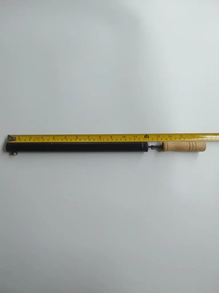 English Valve Pump with Wood Handle NOS measurement