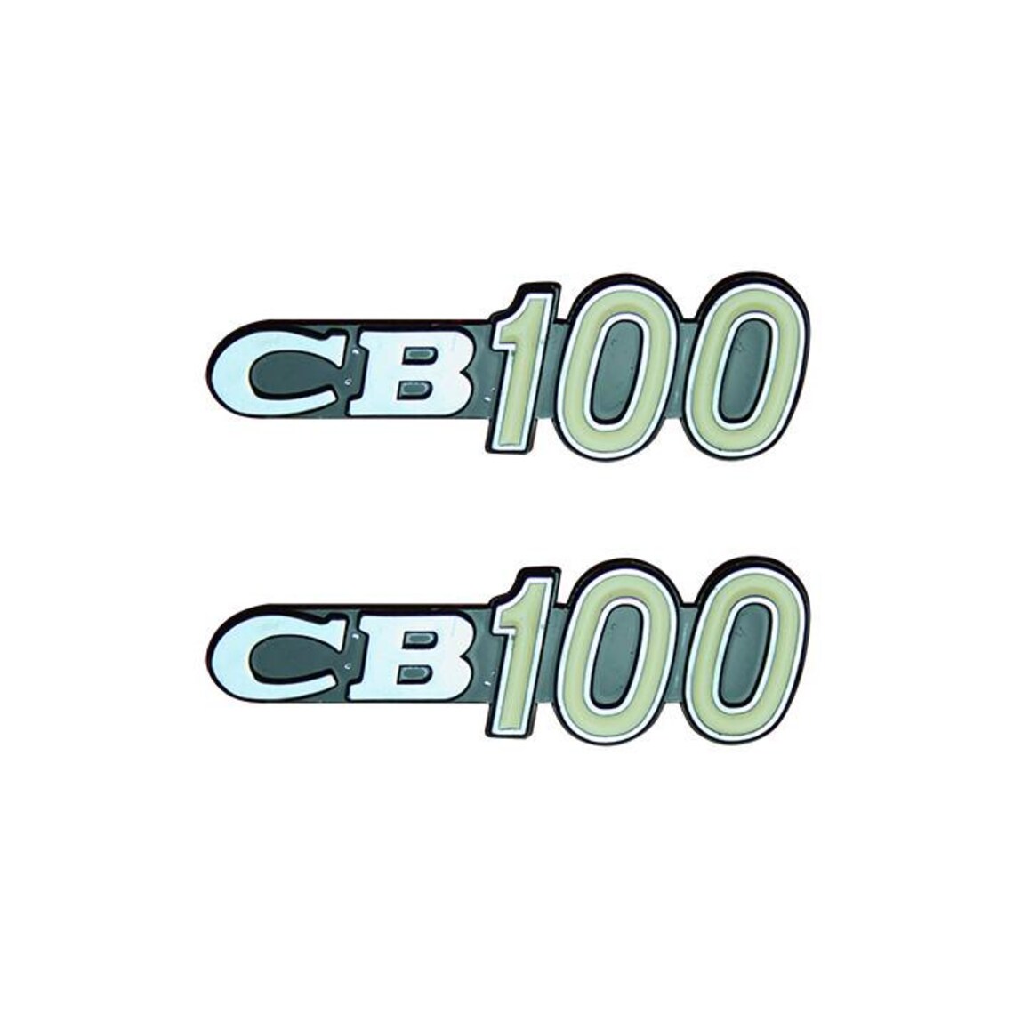 Honda CB100 Side Cover Emblem Vintage Motorcycle Restoration Badge