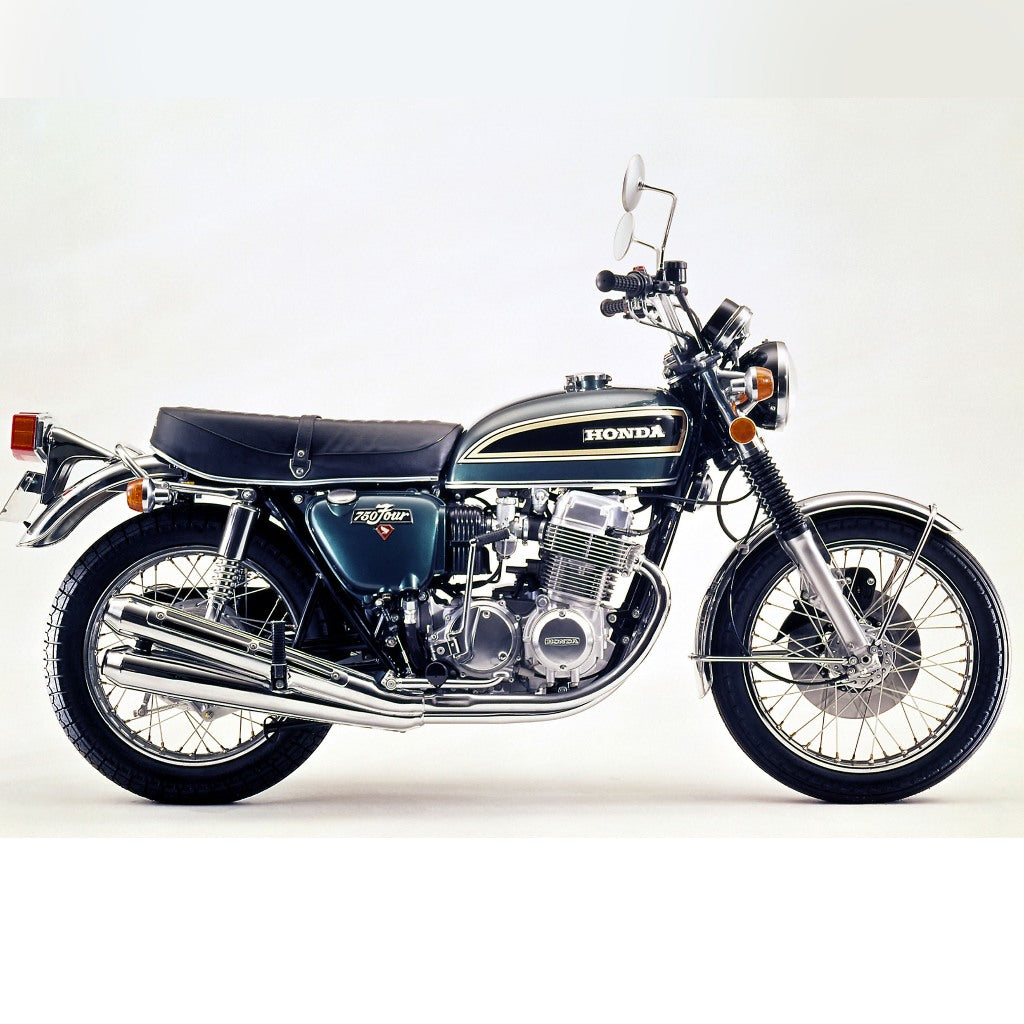 Honda CB750 Four motorcycle decals reproduction install illustration
