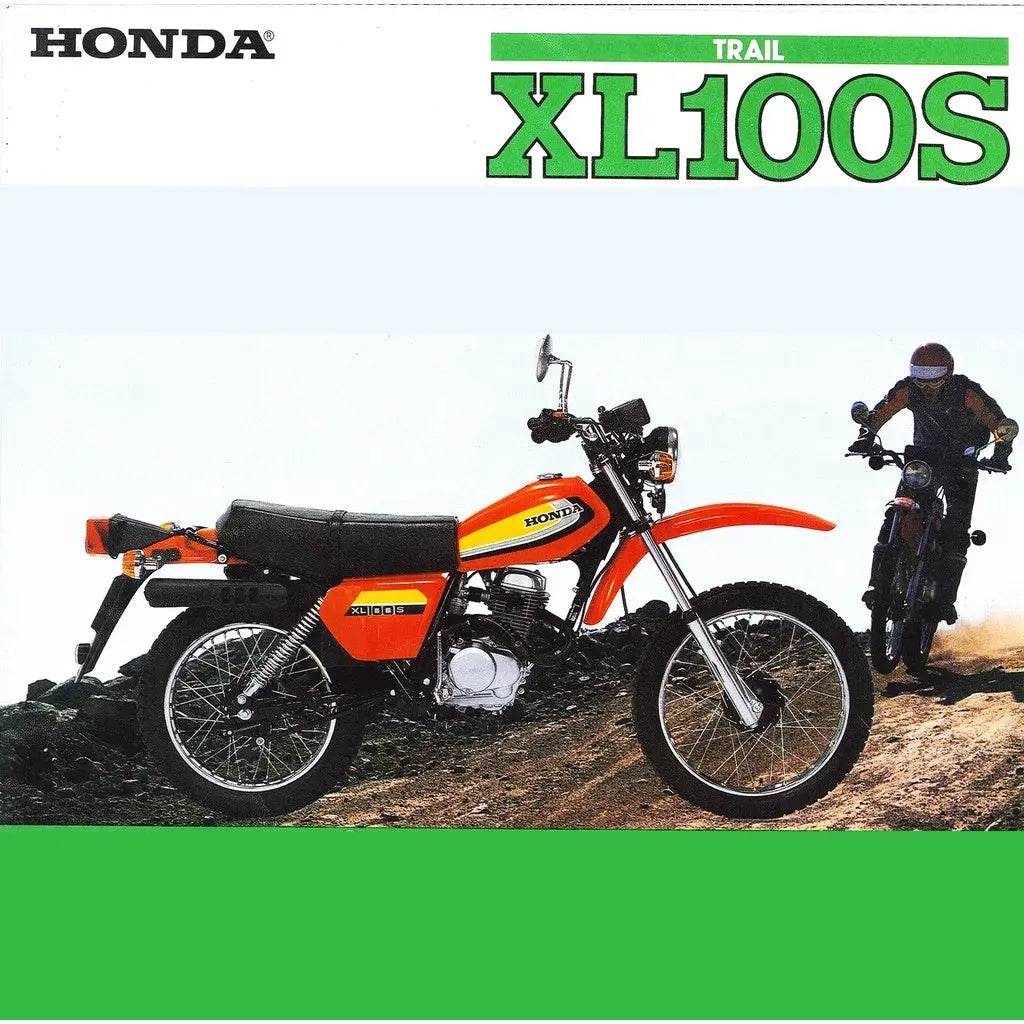 Sticker Decal XL 100 s 1980 side cover tank (Free shipping) vintage_bike_store
