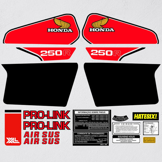 Sticker decal Honda dirt bike graphics XL250R XL 250 R Side Cover Tank – vintage_bike_store