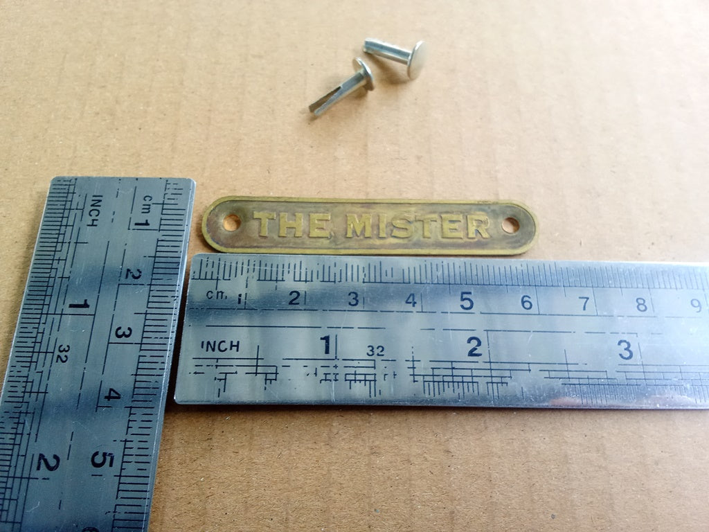 Emblem For Saddle Seat Badge THE MISTER Vintage Bicycle (Free shipping) vintage_bike_store