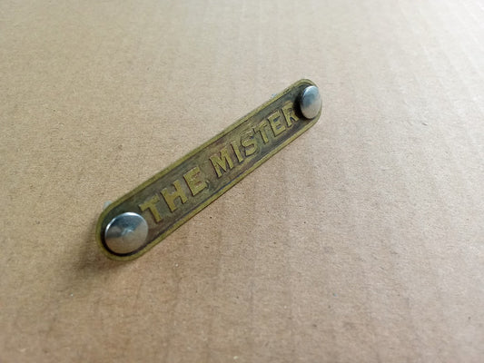 Emblem For Saddle Seat Badge THE MISTER Vintage Bicycle (Free shipping) vintage_bike_store