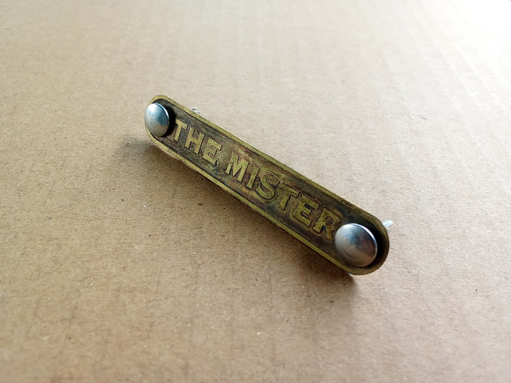 Emblem For Saddle Seat Badge THE MISTER Vintage Bicycle (Free shipping) vintage_bike_store