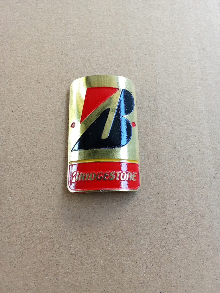 BRIDGESTONE head tube badge emblem for bicycles restoration vintage_bike_store