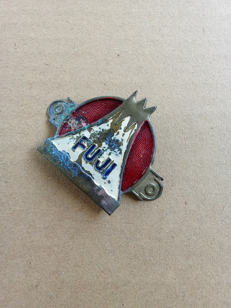 FUJI brass Head Badge Emblem For Vintage Bicycle NOS vintage_bike_store