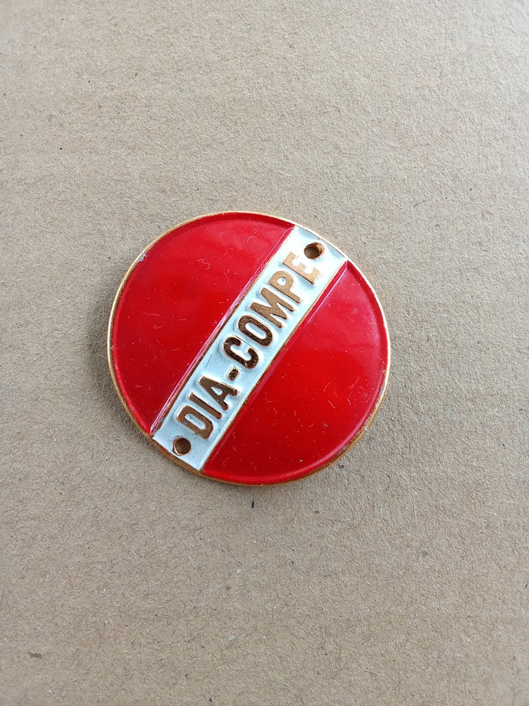 DIA COMPE Head Badge Emblem Vintage Bicycle Logo NOS (Free shipping) vintage_bike_store