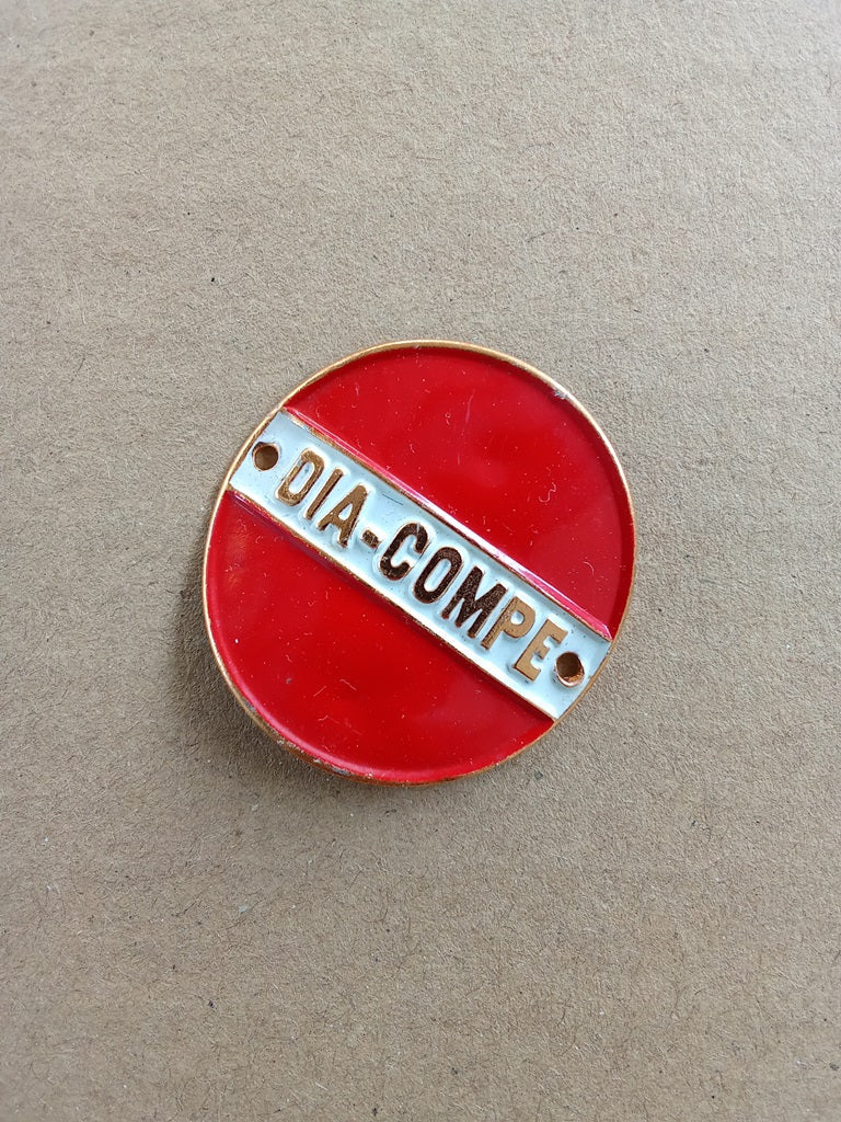 DIA COMPE Head Badge Emblem Vintage Bicycle Logo NOS (Free shipping) vintage_bike_store