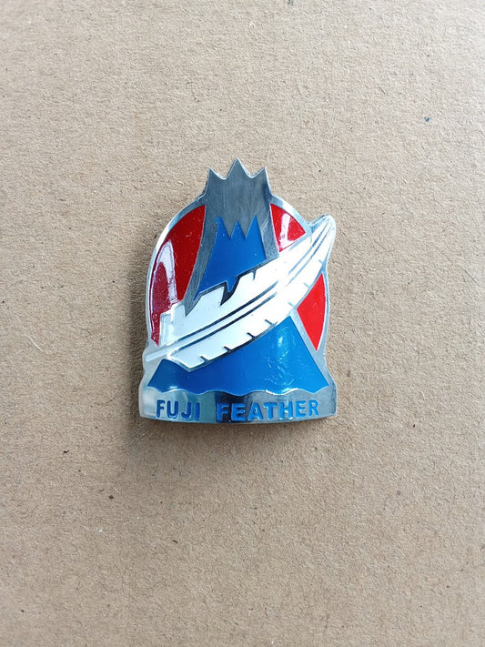 FUJI FEATHER head tube badge emblem for bicycles restoration (Free shipping) vintage_bike_store