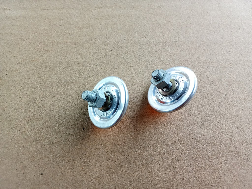 amber Silver cat eye stopper rear fender bicycle vintage_bike_store