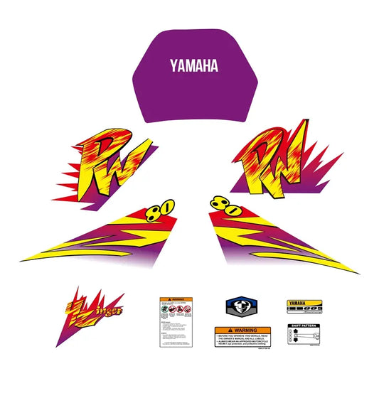Motorcycle decals Yamaha PW 80 Reproduction Set