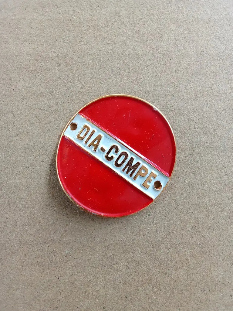 NOS DIA COMPE bicycle head badge emblem for vintage bicycle collectors