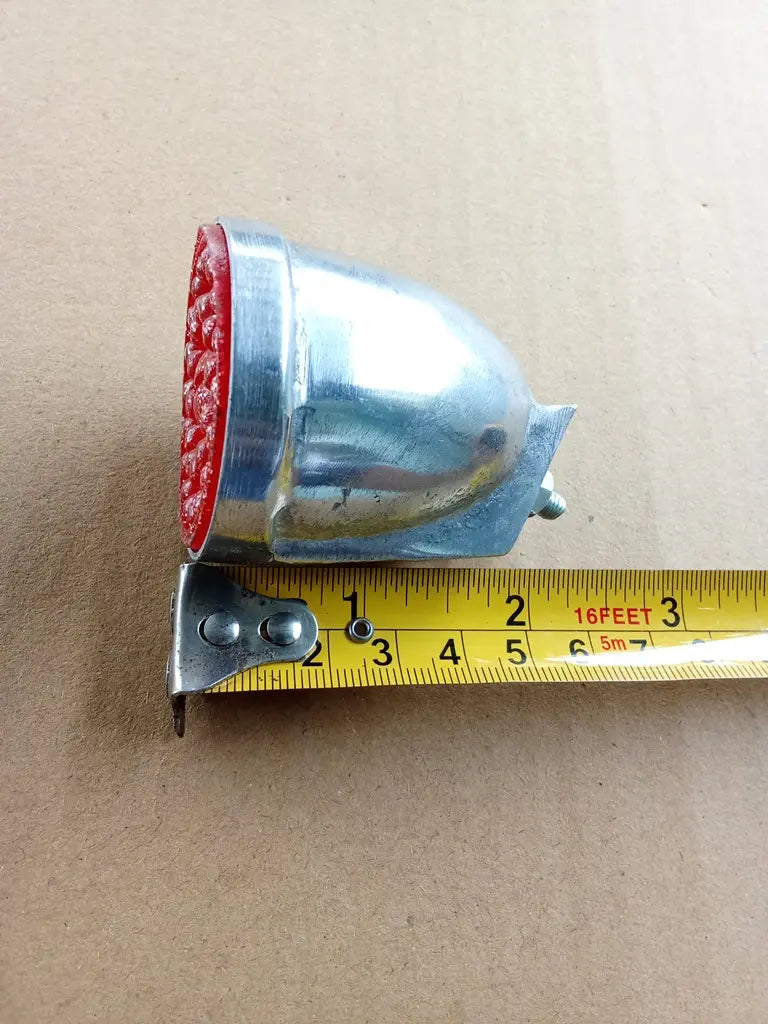 Rear vintage bicycle reflector aluminum length dimension