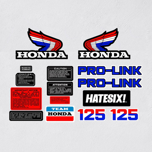 Sticker Decal CR125R CR125 1985 1986 side cover tank (Free shipping) vintagebikestore.net