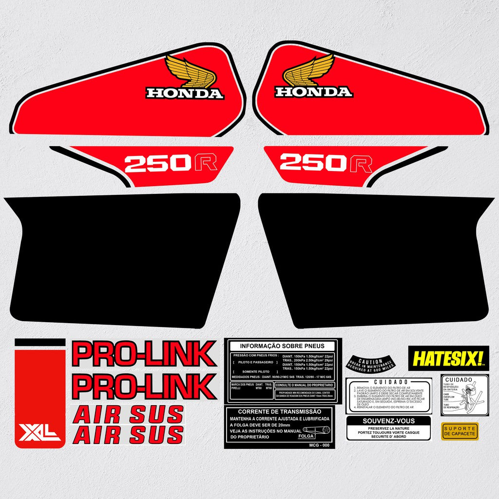Sticker decal Honda dirt bike graphics XL250R XL 250 R Side Cover Tank – vintagebikestore.net