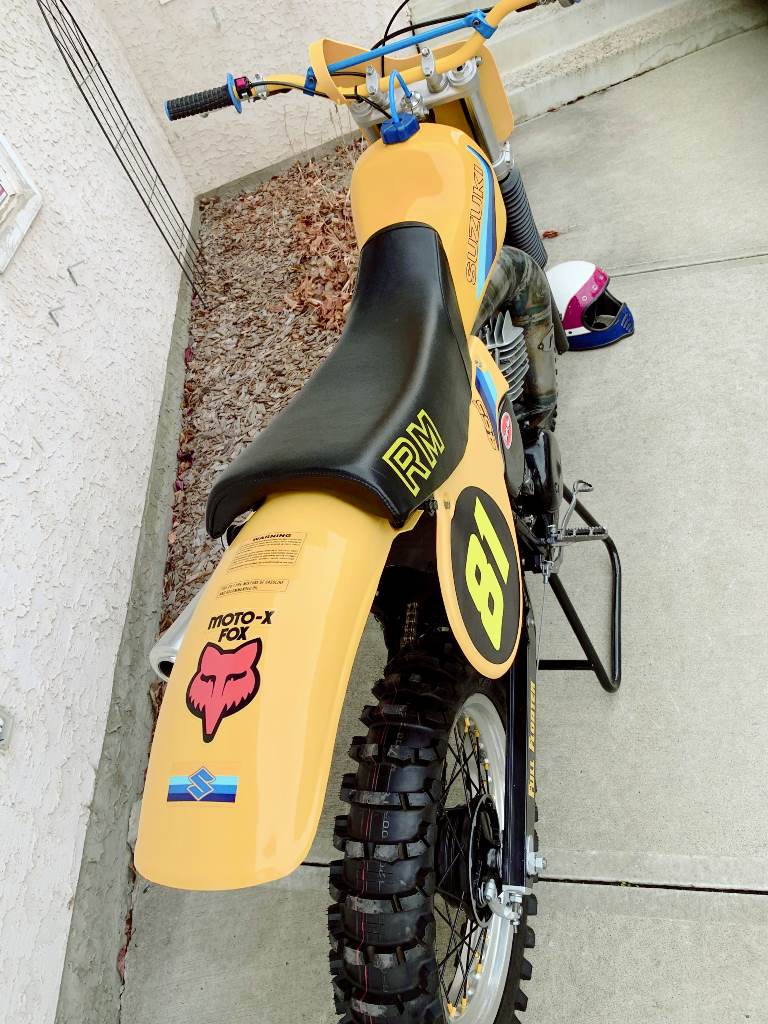 Sticker Decal Suzuki RM465 1981 Reproduction | Tank & Side Panel Graphics