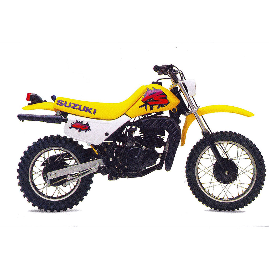 Sticker decal Suzuki dirt bike graphics DS 80 1995 Side Cover Tank – vintage_bike_store