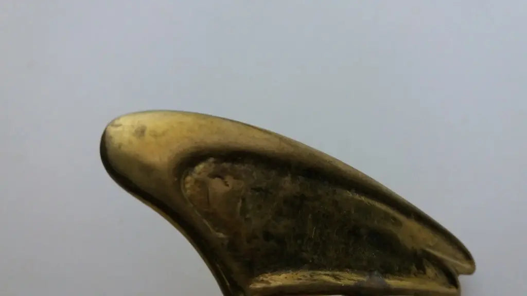 NOS Wing Apollo brass badge for classic motorcycle mudguard