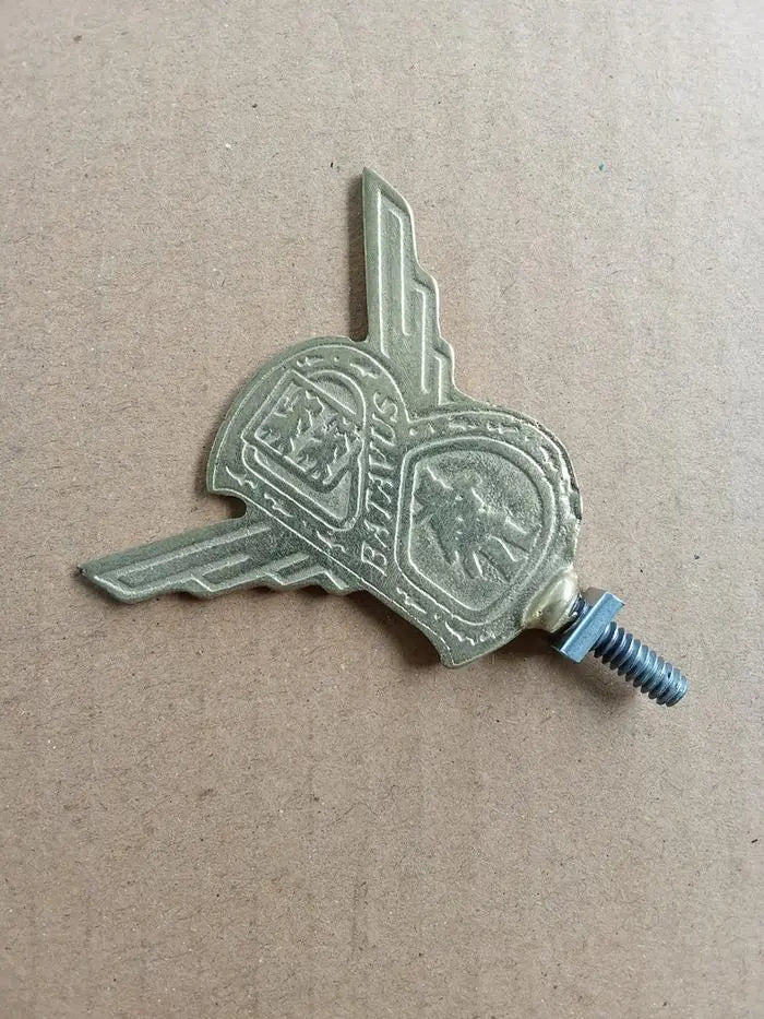 Batavus brass bicycle fender badge 