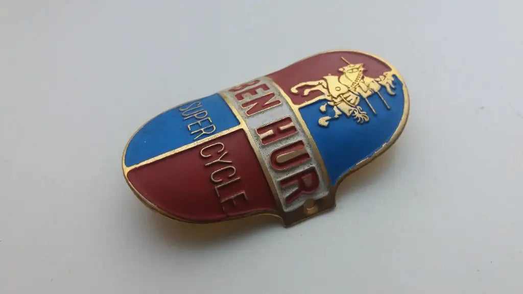 BEN HUR 1990s bicycle head badge