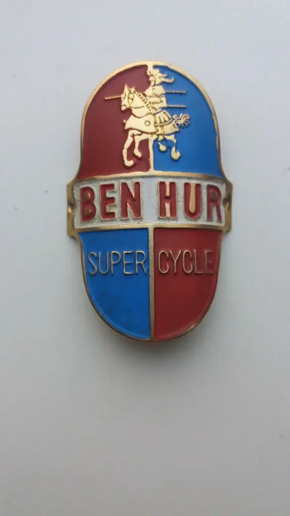BEN HUR NOS bicycle head badge emblem 