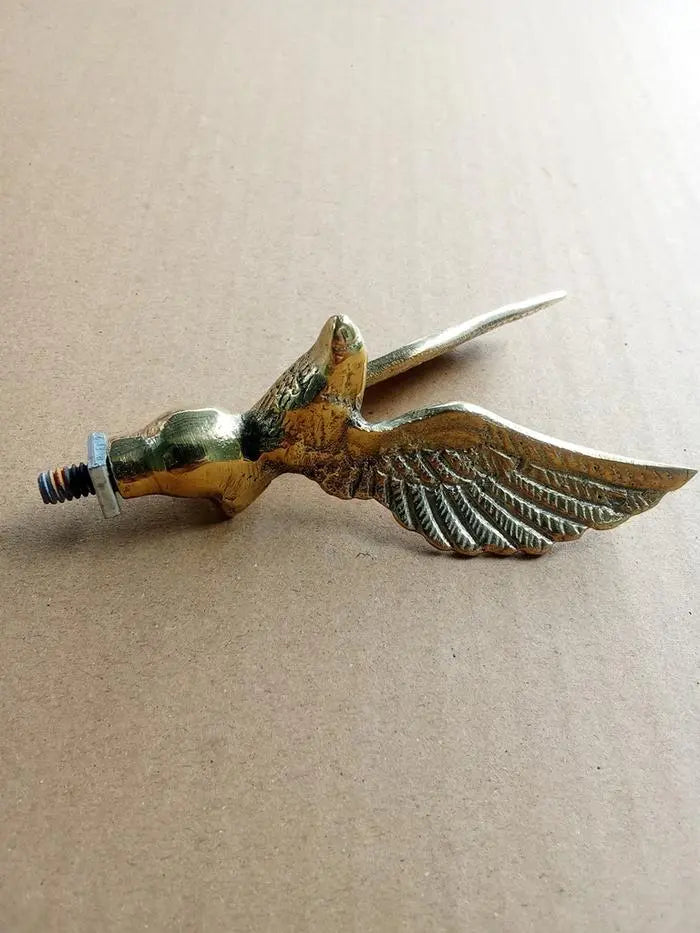 Classic brass eagle emblem for bicycle and motorcycle restoration
