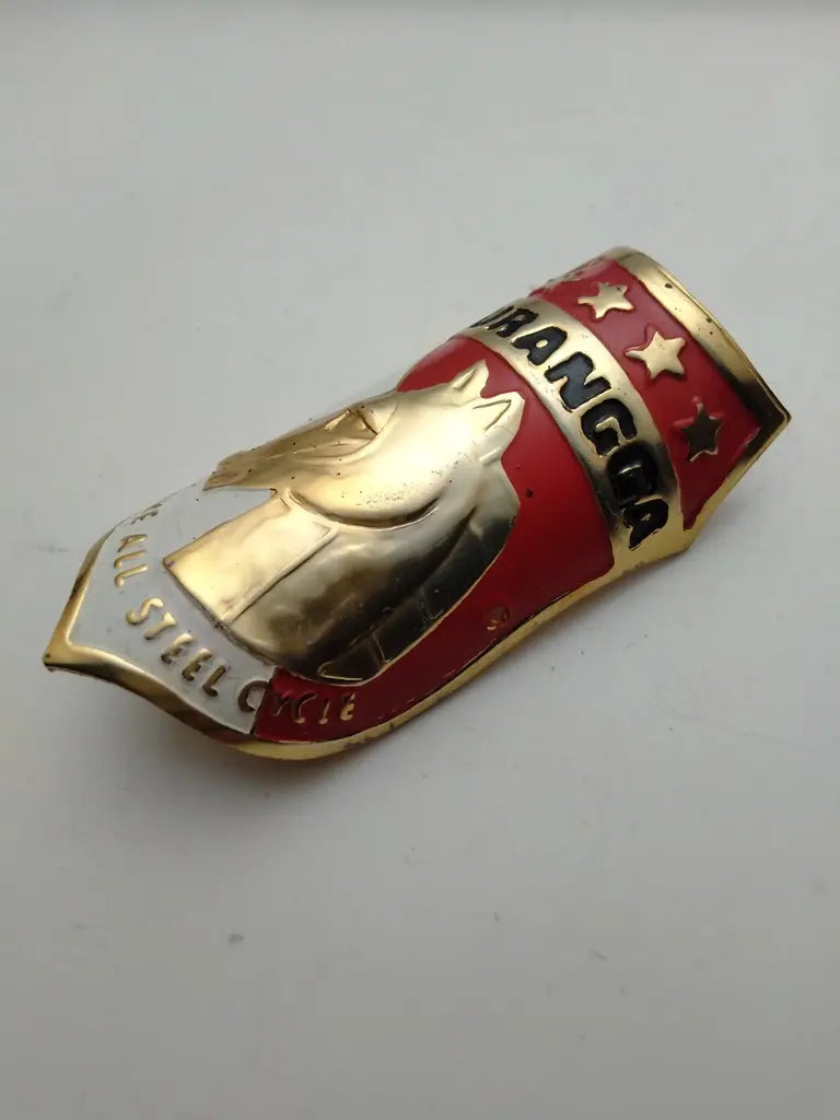 Golden Horse Turangga bicycle emblem gold red and white multicolor