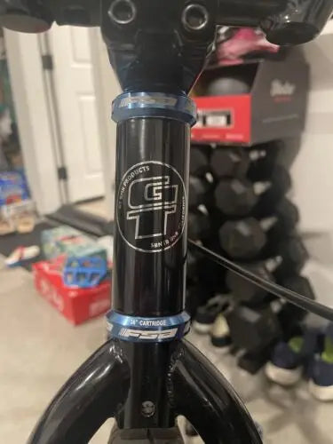 GT black bicycle emblem for custom bicycle