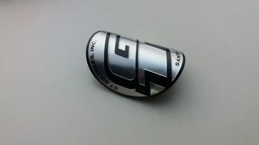 Original GT Dyno midschool BMX aluminum head badge 