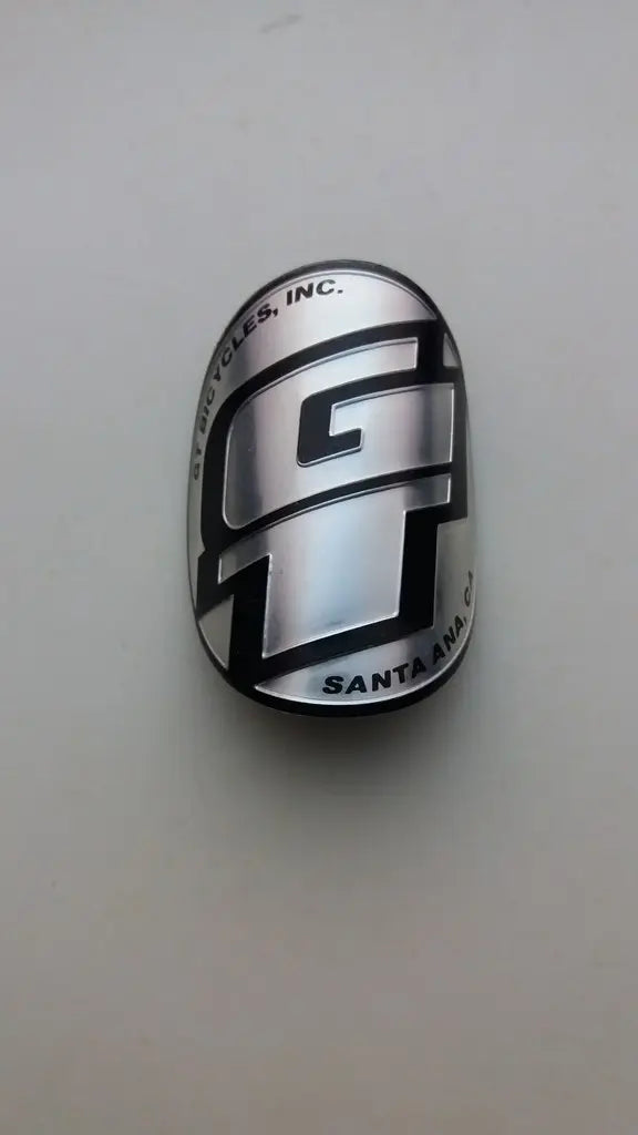 GT Dyno BMX NOS aluminum head tube emblem badge