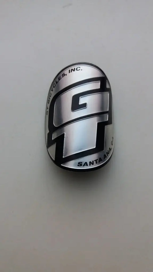 GT Dyno BMX NOS aluminum head tube emblem badge