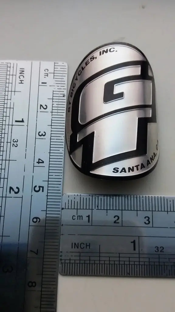 GT Dyno aluminum BMX frame badge for restoration 