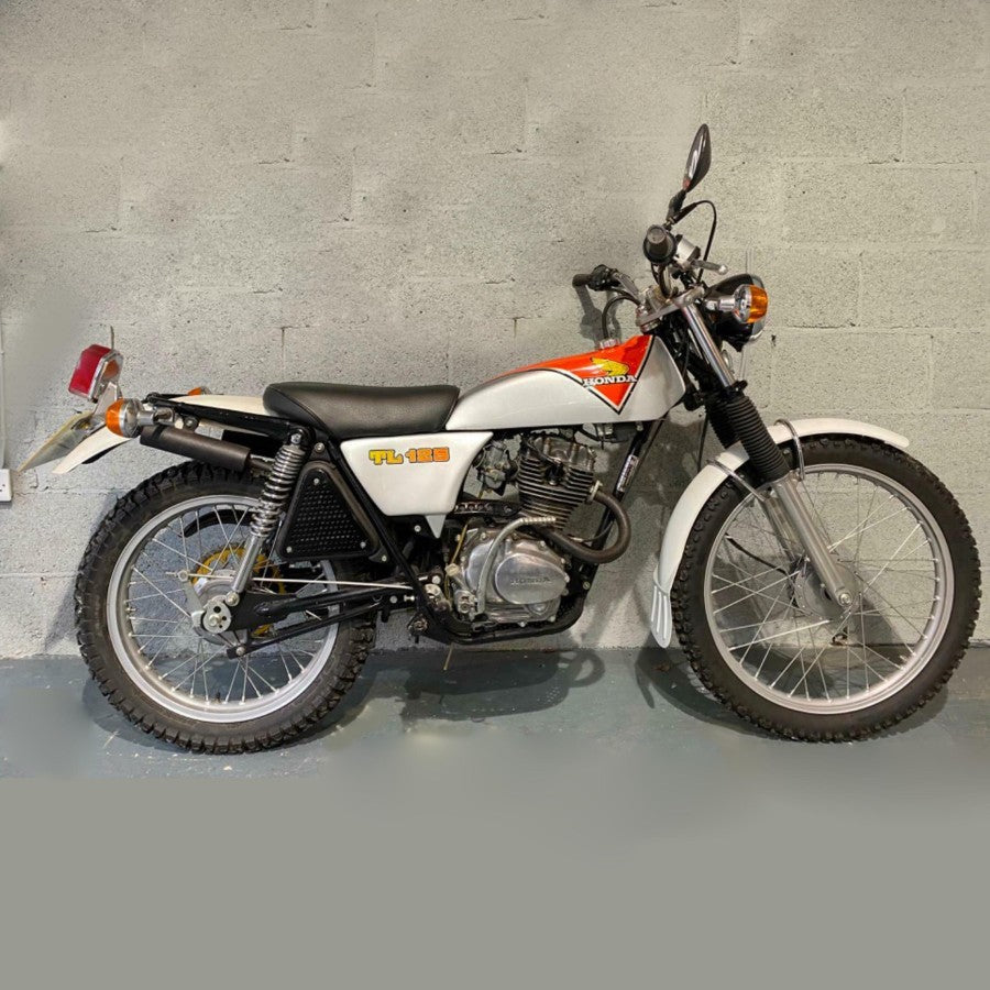 Sticker Decal TL 125 1970 blue side cover tank (Free shipping) vintage_bike_store
