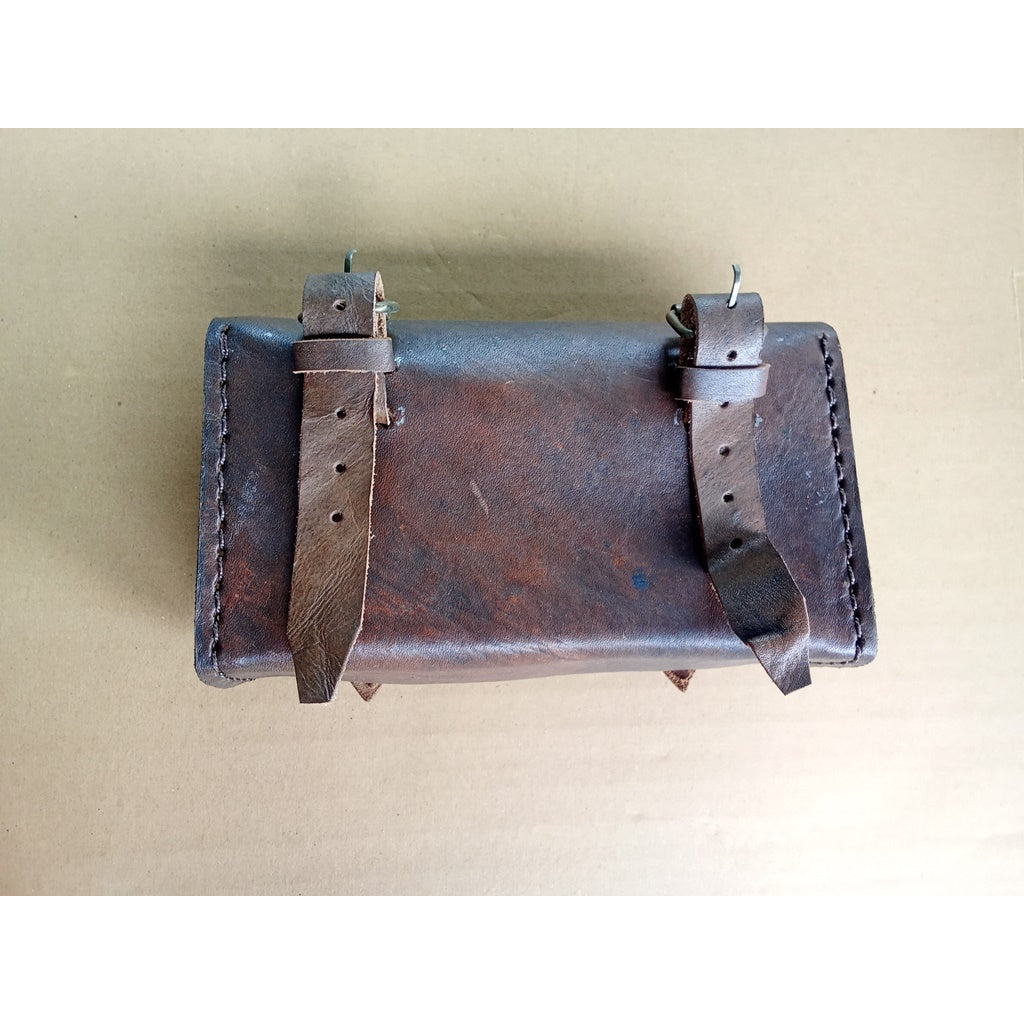 Dark Brown Color Bicycle Motorcycle Tool Bag Bike Pouch handmade (Free shipping) vintage_bike_store
