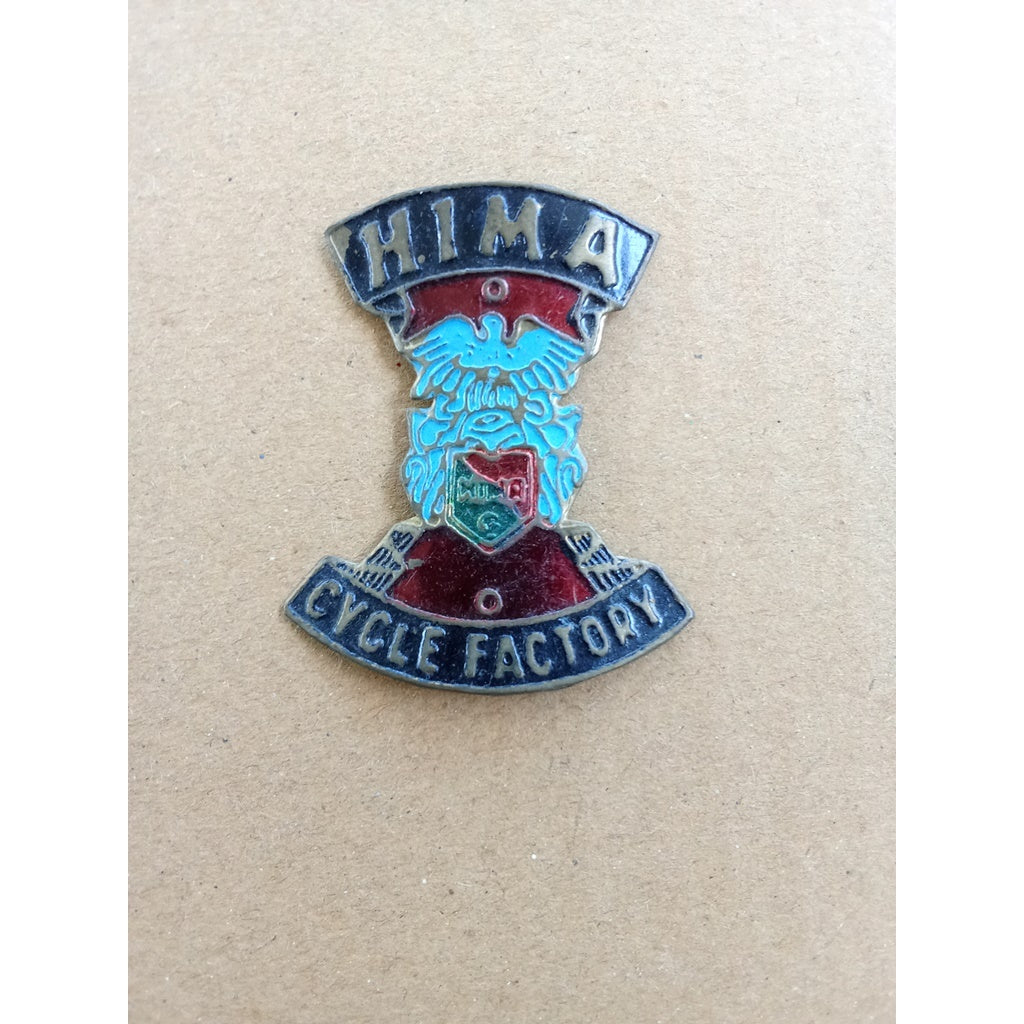 HIMA cycle factory brass Head Badge Emblem For Vintage Bicycle NOS vintage_bike_store