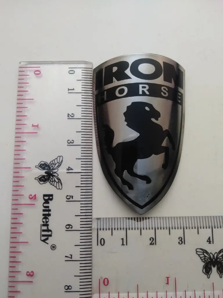 Handmade stainless steel Iron Horse bicycle emblem