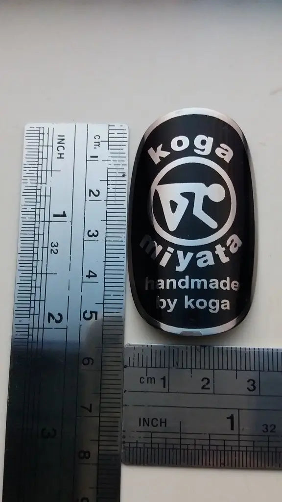 Koga Miyata bicycle frame head badge stainless steel emblem