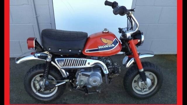 Sticker decal Honda dirt bike graphics Z50 1977 Side Cover Tank Sample Application – vintage_bike_store